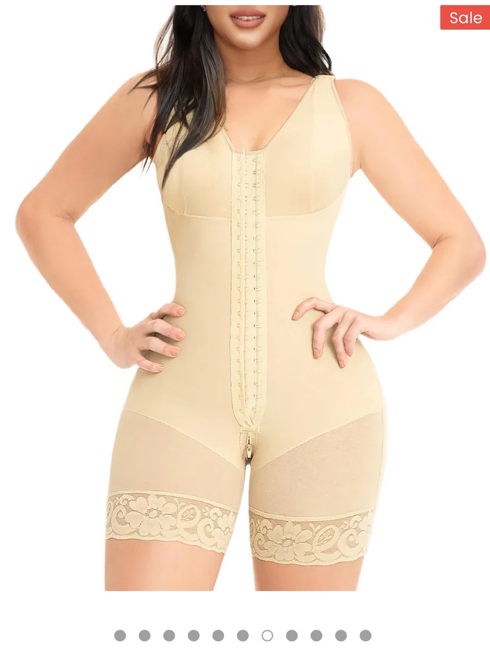 YIANNA Colombianas Shapewear Tummy Control Full Body Butt Lifter Zipper Crotch